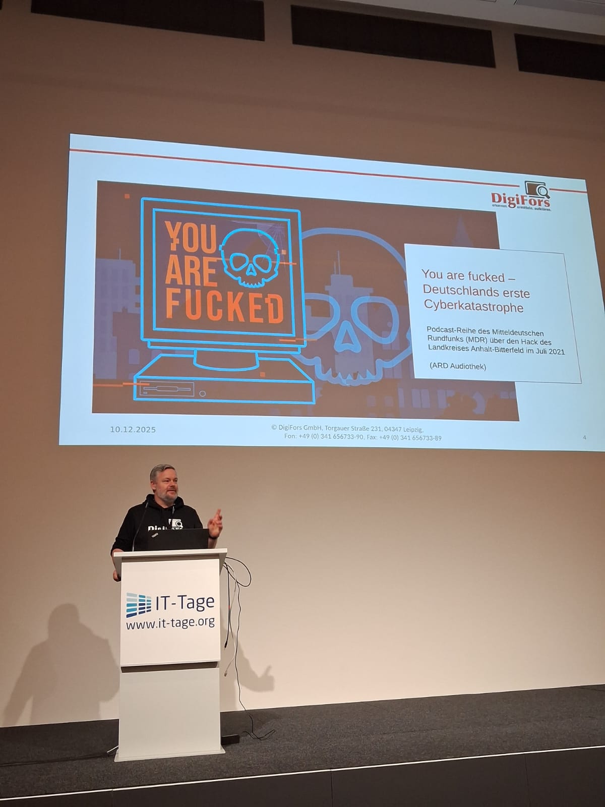 Zwischen SOC und Carrera-Bahn: DigiFors bei den IT-Tagen 2025 in Frankfurt 3 Zwischen SOC und Carrera-Bahn: DigiFors bei den IT-Tagen 2025 in Frankfurt IT-Tage